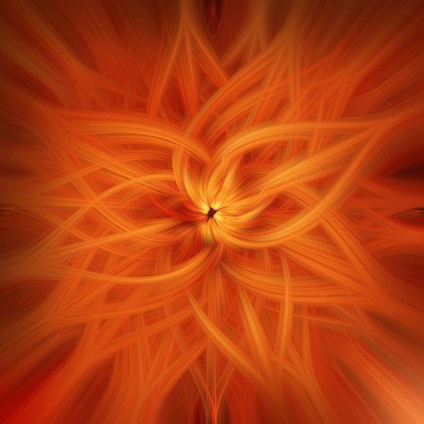抽象彩色旋转背景。现代分形花叶设计幻想磅礴的背景。照明光绘画。3d插图图片下载
