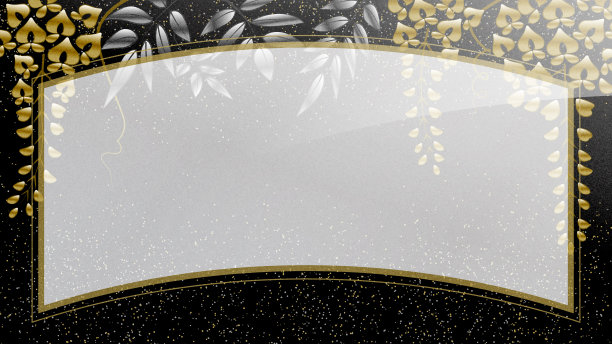 紫藤花漆风格的黑色背景插图，复制空间可用图片下载