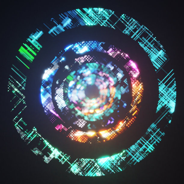 色彩鲜艳的隧道图片下载