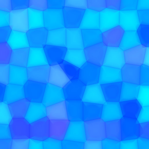 色彩鲜艳的多边形在一个完全连接的蓝色设计图片下载