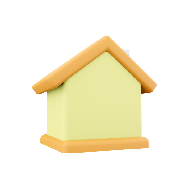 3d渲染最小的房子符号。房地产、抵押、贷款概念。3d渲染图标。3d渲染房屋卡通极简风格。图片下载