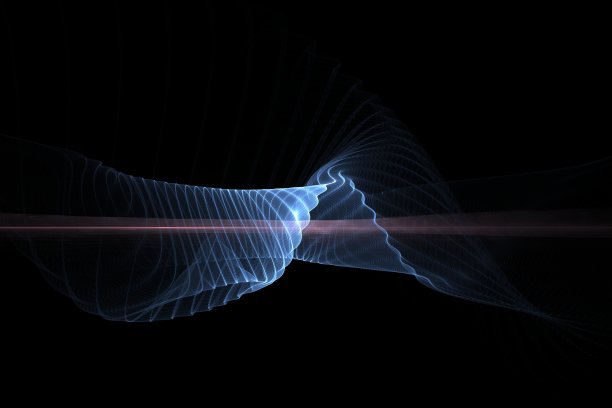 电磁波空间，抽象的现代背景图片下载