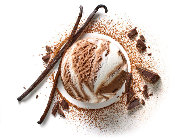 香草巧克力冰淇淋图片下载