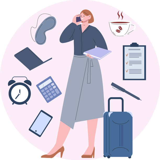 商业女人和办公室的私人事情快乐图片下载