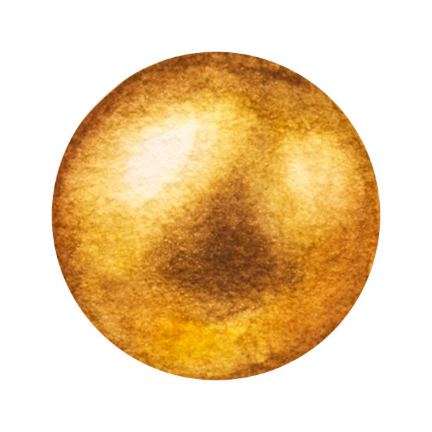 圆金球，圆，珠。手绘水彩插图。孤立在白色背景上。生日快乐，情人节图片下载