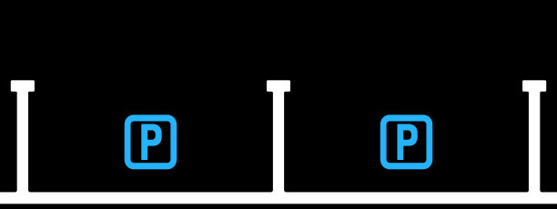 停车场插图的俯视图图片下载