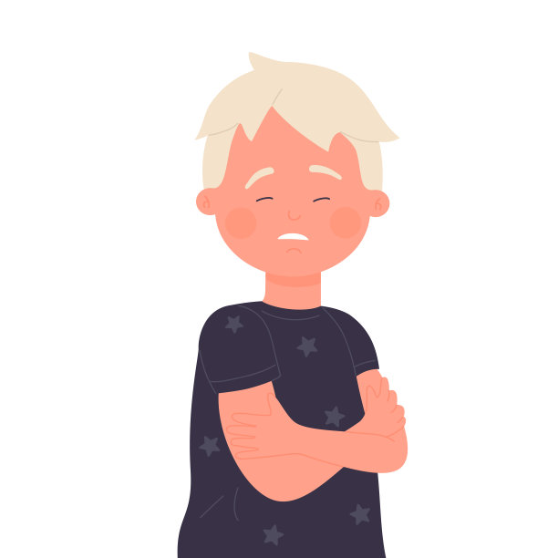 小孩感觉不舒服图片下载