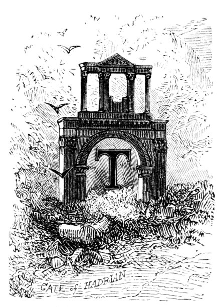 字母T代表意大利罗马的神庙遗址图片下载