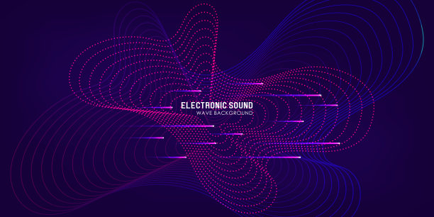 霓虹灯科技活动传单。电子舞曲。电子声音图片下载