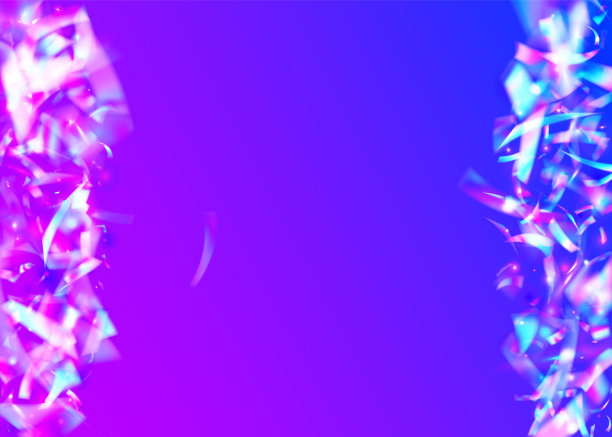霓虹闪亮的。魅力的艺术。紫色金属质感。万花筒闪闪发光。水晶箔。故障眩光。复古棱镜插画。模糊耀斑。粉色霓虹灯图片下载