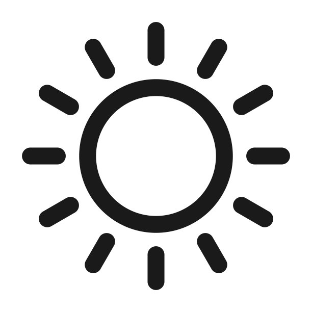 亮度强度设置图标。阳光矢量图图片下载