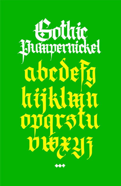 哥特式，显示英文字母。中世纪拉丁字母。经典的欧式风格。书法和文字。小写字母代表logo、标签和纹身。图片下载