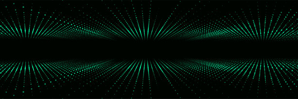 矢量双透视网格在绿色背景上。数字网络。网络连接结构。抽象网格背景。图片下载