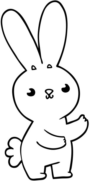 可爱的卡通兔子图片下载