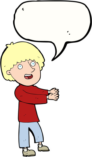 卡通快乐人显示与语音泡泡图片下载