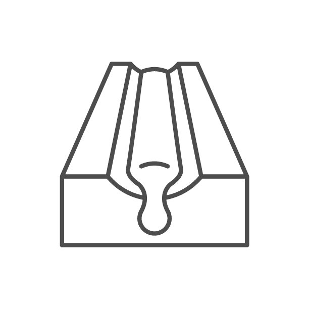 金属铸造线轮廓图标图片下载