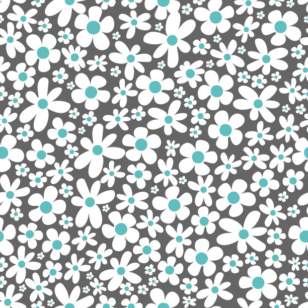 黑色背景下的矢量甘菊图片下载