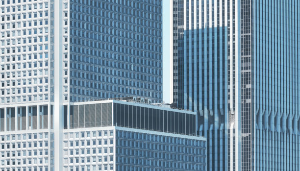 纽约的现代建筑。图片下载