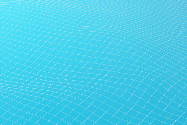 摘要蓝色波浪图案技术背景。3d渲染图片下载