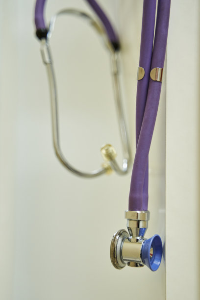 紫色管的声像镜。医学背景图片下载