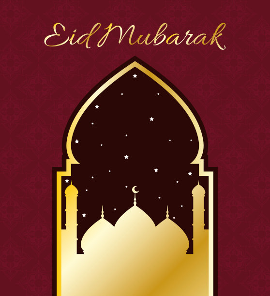 开斋节穆巴拉克庆祝泰姬陵清真寺图片下载