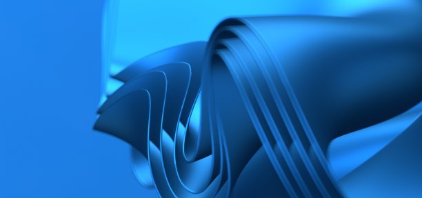 蓝色三维垂直波浪线背景图图片下载