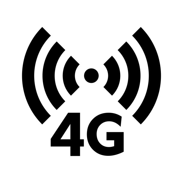 4G网络简单平面图标矢量插图图片下载