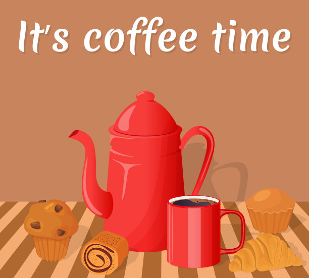 一个咖啡壶图片下载