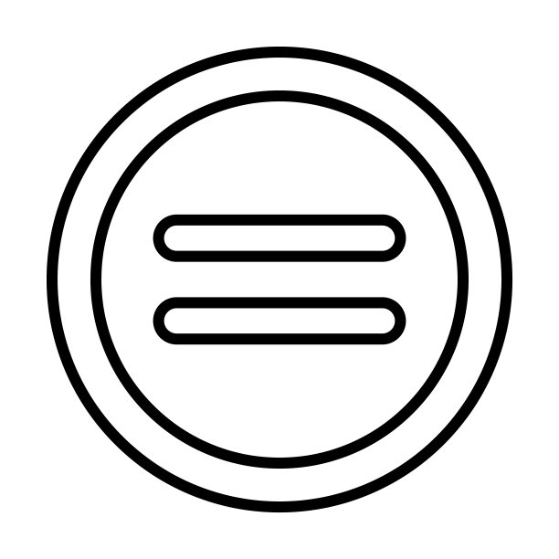 平等的图标。瘦线性等轮廓图标孤立的白色背景。直线矢量等号，网页和移动的符号。图片下载