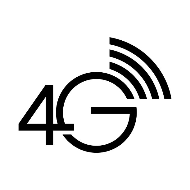4G网络简单平面图标矢量插图图片下载