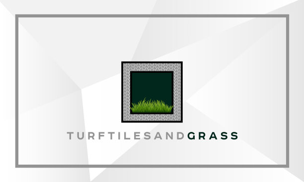 草皮和草坪标志设计图片下载