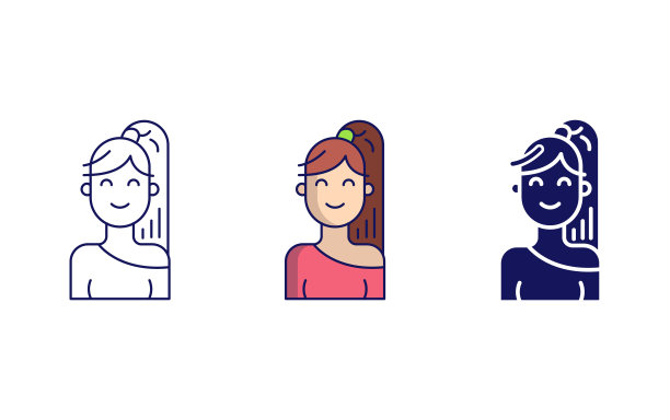 女孩头像图标图片下载