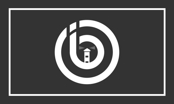 字母B与信标标志设计图片下载