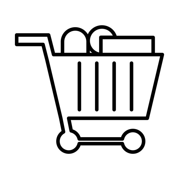 超市图标。瘦线性超市轮廓图标孤立在白色背景。直线矢量超市标志，网页和移动的符号。图片下载