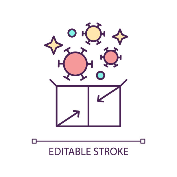 减少现象RGB颜色图标图片下载