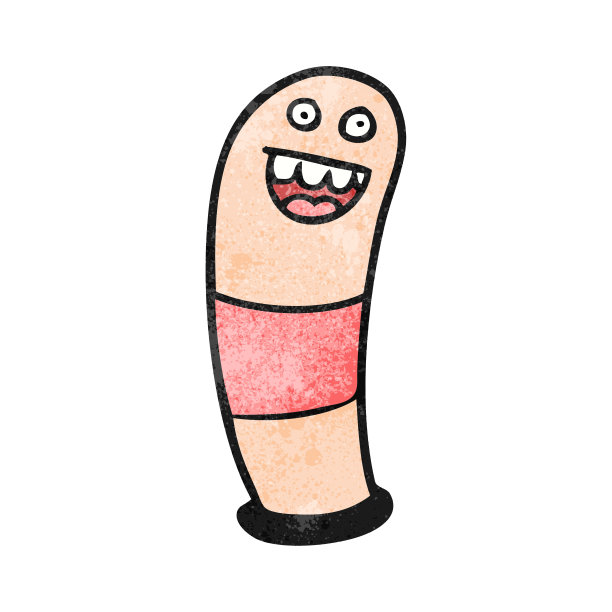 徒手纹理卡通蠕虫图片下载