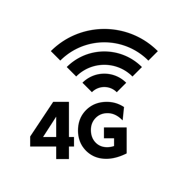 4G网络简单平面图标矢量插图图片下载