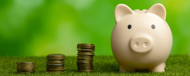 用存钱罐叠钱，加速成长存钱，概念理财业务投资。本空间图片下载