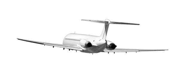 客机上孤零零的一片白色图片下载