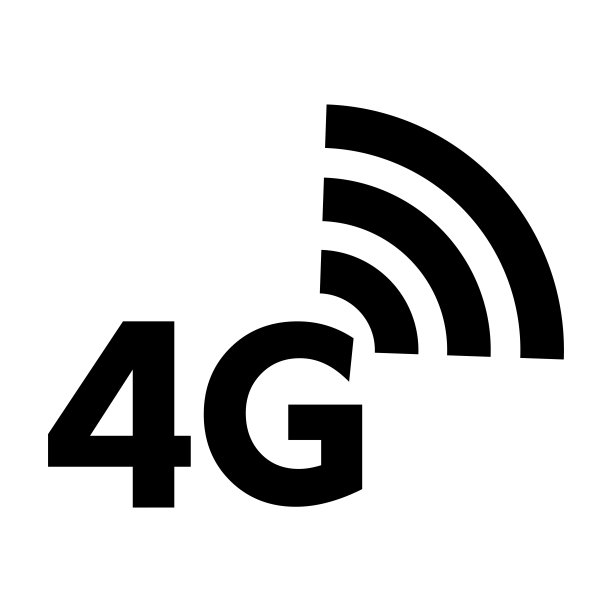 4G网络简单平面图标矢量插图图片下载