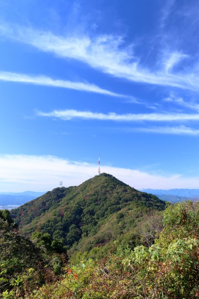 埃博什山，从和尾山山顶俯瞰，图片下载