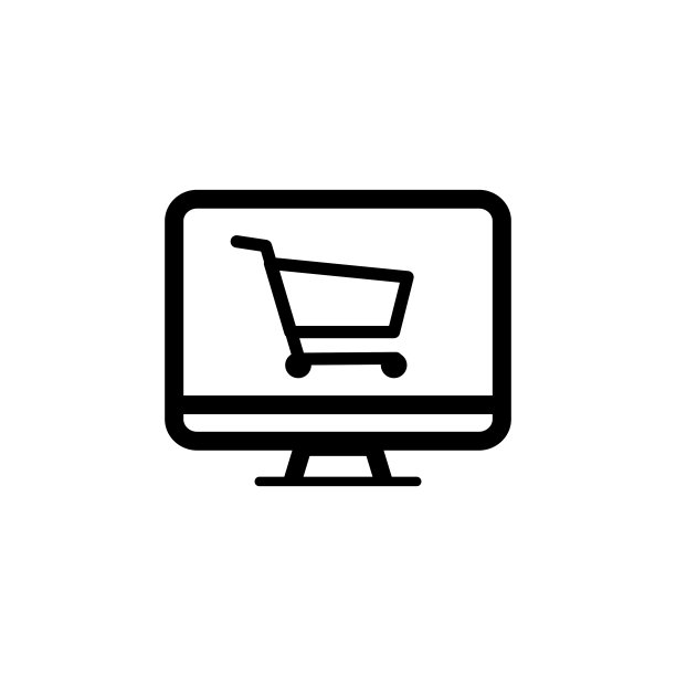 网上商店行图标。评估，销售，折扣，购买，门票销售，定价政策，距离，市场，买家，业务，收入。网店概念。矢量黑线图标。图片下载