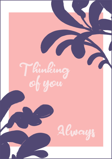 永远想念你们。寄给爱人的带有手写字体和插图的贺卡。打印卡片，海报，传单。图片下载