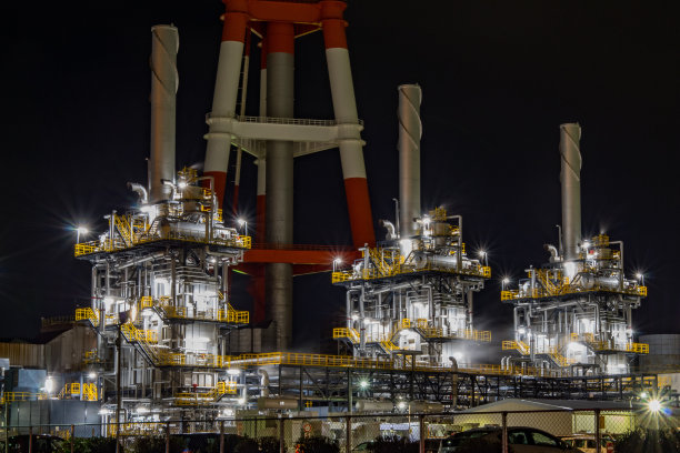 工厂的夜景图片下载