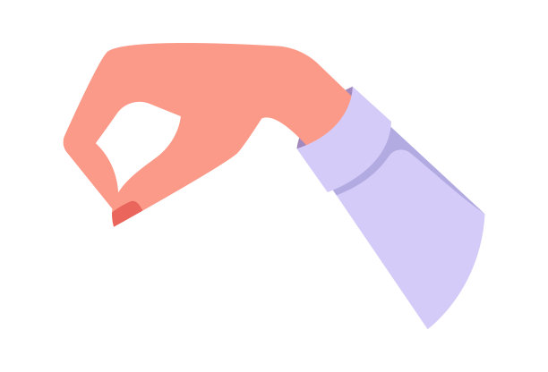 手平面图标在线订购手势等待购买图片下载