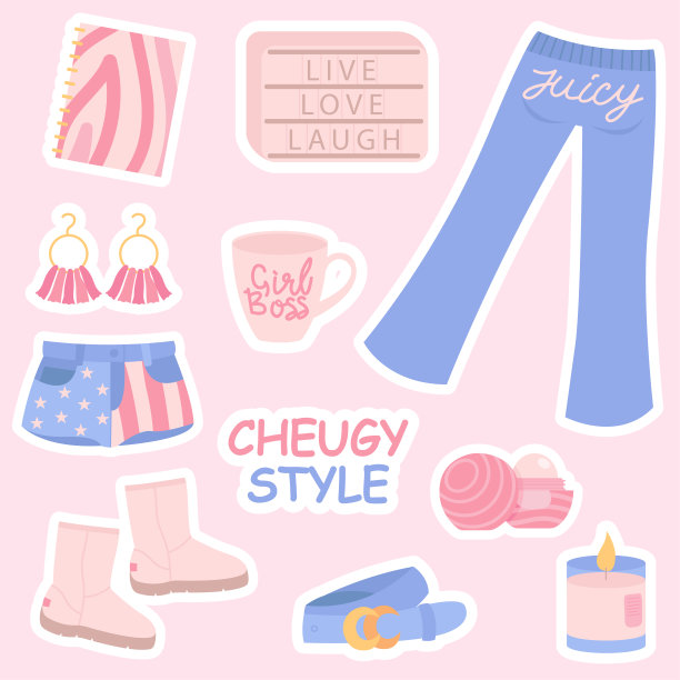 Cheugy贴纸图片下载