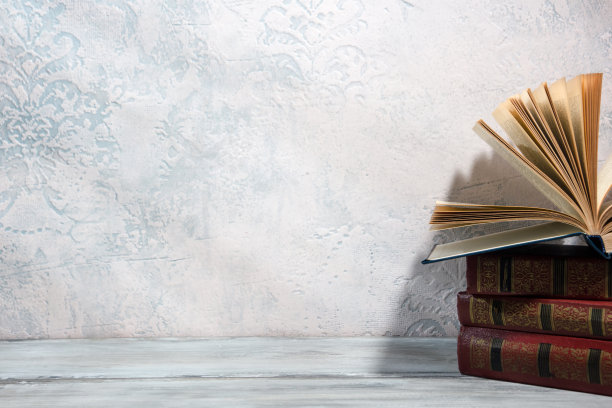 复古的精装书。教育背景。回到学校。副本的空间。图片下载