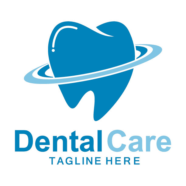 牙科护理标志矢量图标简单的插图图片下载