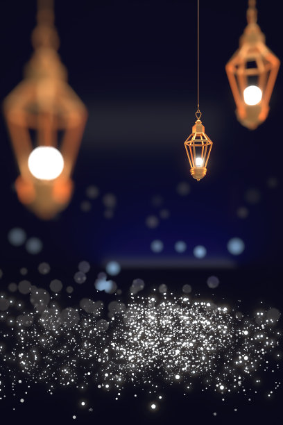 斋月Kareem问候背景伊斯兰教3d插图设计图片下载