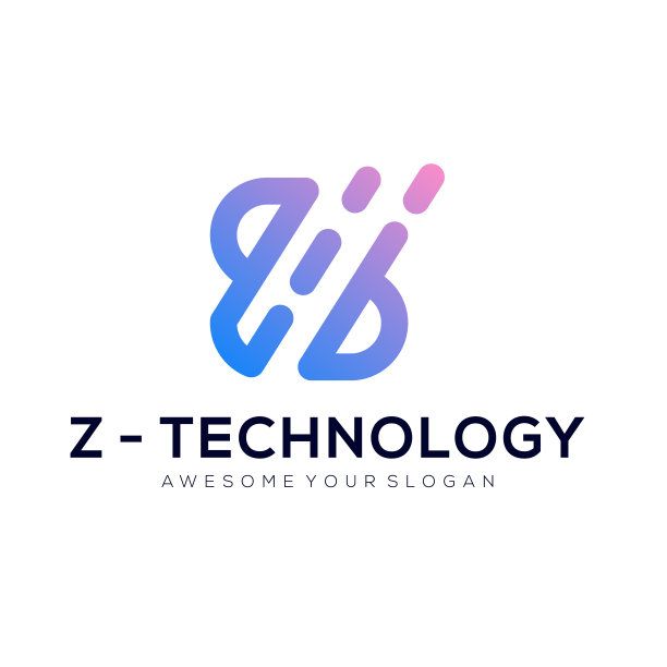 字母Z圆圈技术图标矢量设计模板图片下载